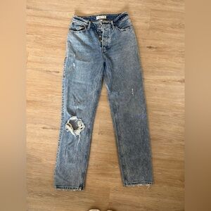 Abercrombie & Fitch Curve Love High Rise Blue Jeans